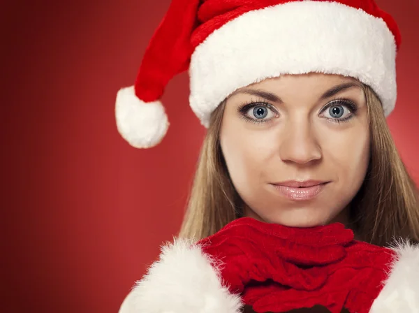 Kerstmis vrouw — Stockfoto