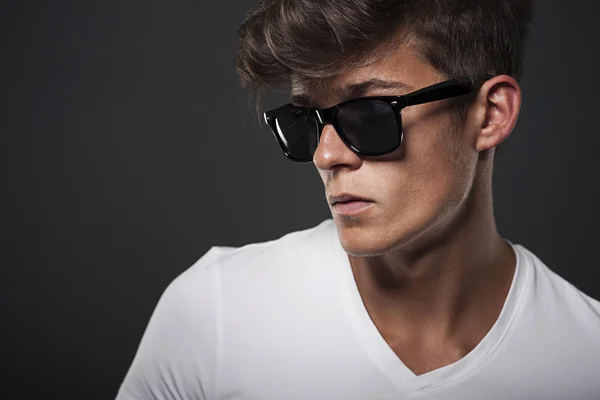 Man met bril hipster — Stockfoto