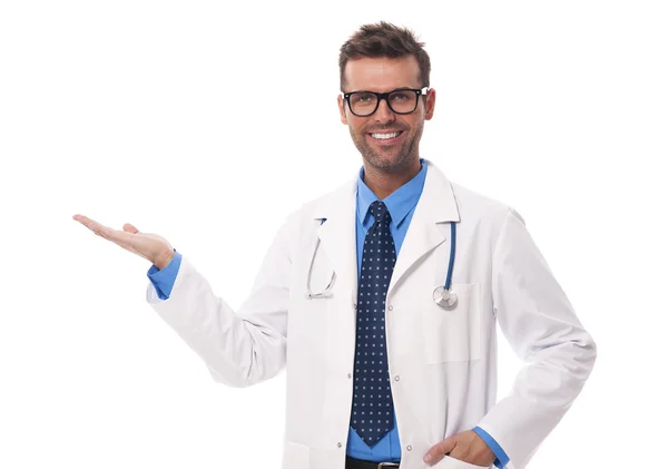 Glad manliga läkare — Stockfoto