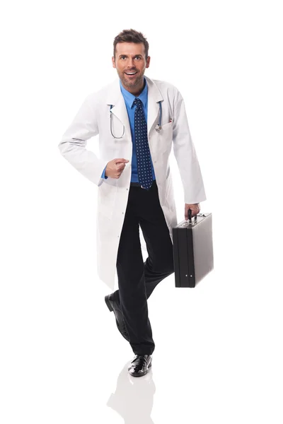 Pohledný muž lékař — Stock fotografie