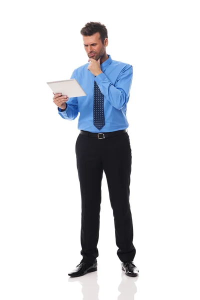 Businessman with digital tablet — Stock Photo, Image