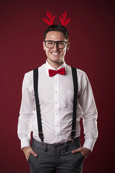 Nerdy man — Stockfoto