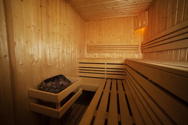 Interior de la salud spa de madera — Foto de Stock