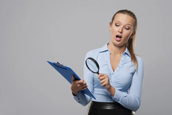 Mujer conmocionada — Foto de Stock