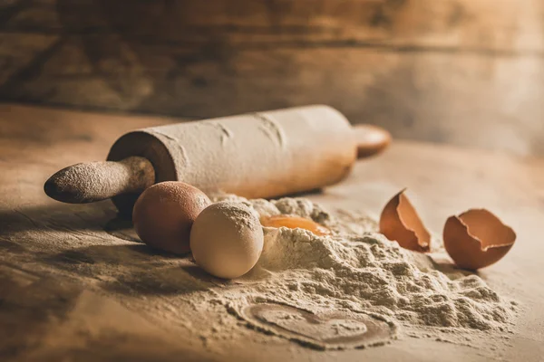 Rustik pişirme ekipmanları — Stok fotoğraf
