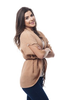 gülümseyen güzel kadın