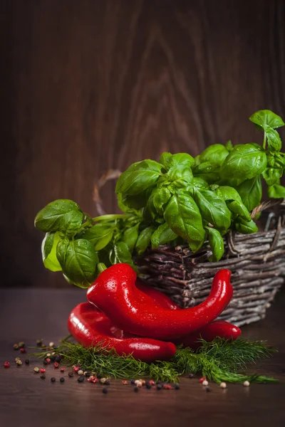 Pimentos vermelhos — Fotografia de Stock