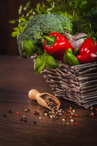 Pimenta com legumes — Fotografia de Stock