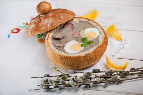 Tradycyjna zupa Wielkanoc — Zdjęcie stockowe