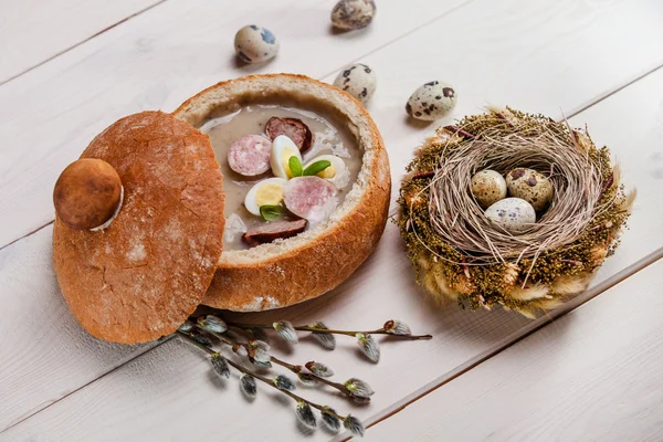 Polish easter table — Stock Image Polish easter table Stock Image