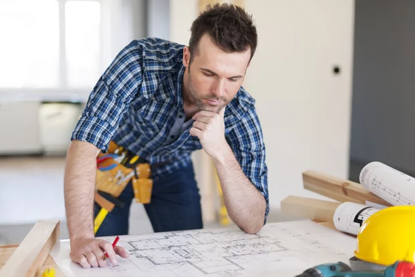 Empreiteiro de construção — Fotografia de Stock