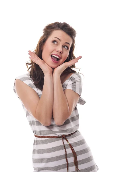 Surprised young woman — Stock Photo, Image