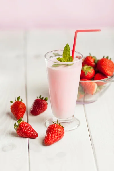 Strawberry cocktail — Stockfoto