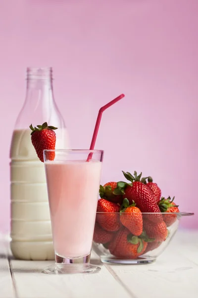 딸기 칵테일 — 스톡 사진