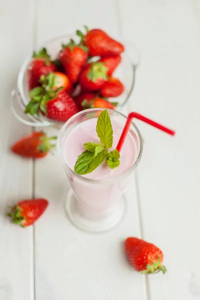 딸기 칵테일 — 스톡 사진