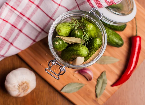 Pickled cucumbers — Stock Photo, Image