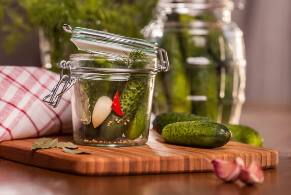 Pickled cucumbers — Stock Photo, Image