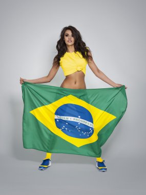 kadın Brezilya tezahürat