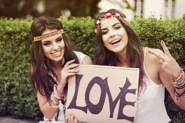 Beautiful boho girls — Stock Photo, Image