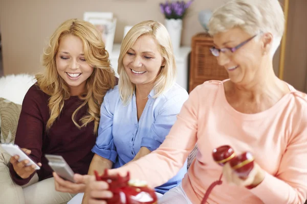 Generaciones en tecnología de telefonía — Foto de Stock