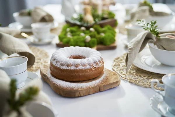 Detalle Pastel Pascua Mesa — Foto de Stock