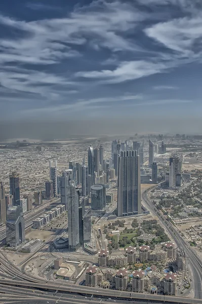 Punto di vista da Burj Khalifa Tower, Dubai — Foto Stock