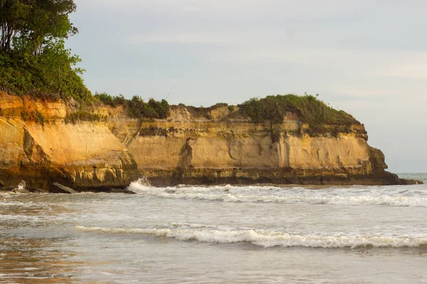 Natural Scenery Cliffs Coast Indonesia — Stock Photo, Image