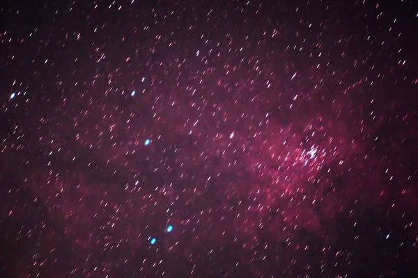 Fond Bannière Panoramique Beauté Des Étoiles Nuit Galaxie Étoilée Colorée — Photo