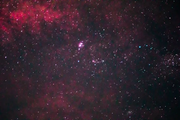 Fond Bannière Panoramique Beauté Des Étoiles Nuit Galaxie Étoilée Colorée — Photo