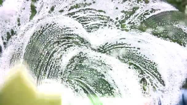 Окно для мытья рук — стоковое видео
