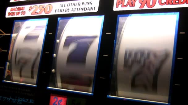 Echter Spielautomat — Stockvideo