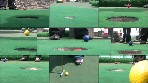 Les nouveaux arrivants jouent au golf — Video