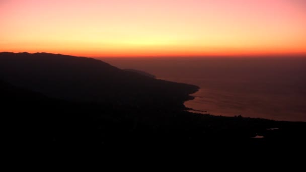 Wschód słońca nad morzem — Wideo stockowe