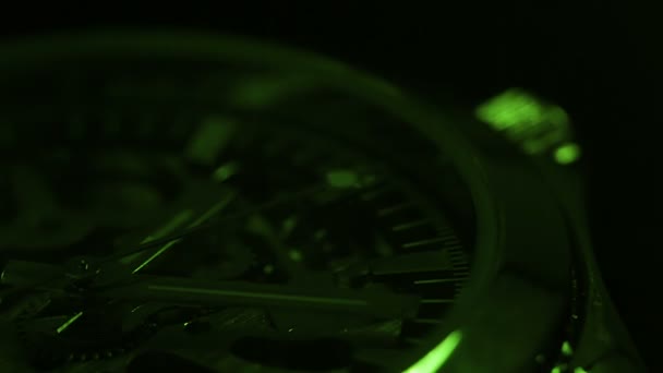 Green chronometer — Stock Video