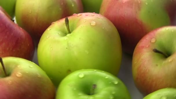 Rotación de las manzanas — Vídeo de stock