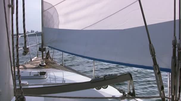 Prua dello yacht — Video Stock