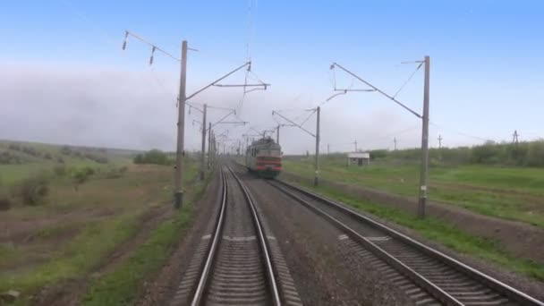 Via férrea — Vídeo de Stock