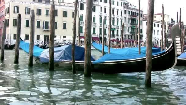 Gondol i Venedig — Stockvideo