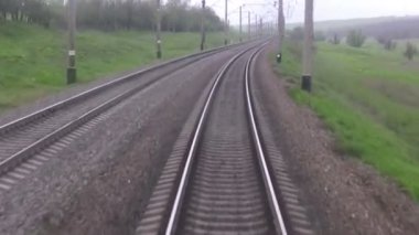 tren yolu. ön görünüm