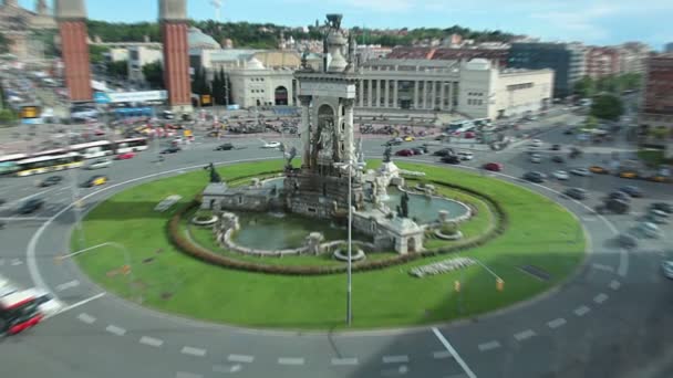 在巴塞罗那的喷泉 — 图库视频影像