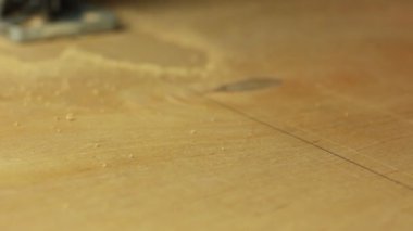 Elektrik fretsaw. Perspektif Görünümü