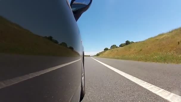 Reflexão sobre o carro — Vídeo de Stock