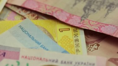closeup Ukraynalı para
