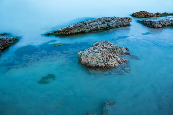 Sea and Stones after Sunset — Stock Photo, Image