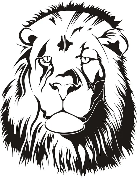 Lionhead Tribiales — Vector de stock