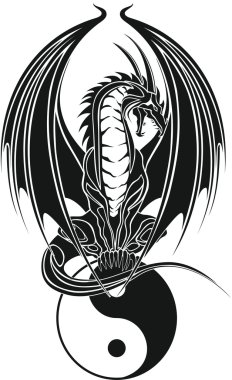 Dragon kabile - yin ve yang - dünya