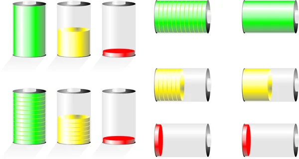 Indicateur de niveau de chargement ou de stockage — Image vectorielle