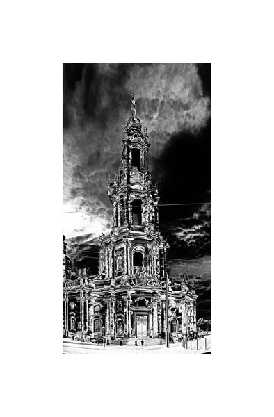 Dresden, sachsen - "hofkirche" im burgviertel von dresden — Stockfoto