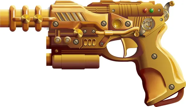 Pistolet Steampunk — Image vectorielle