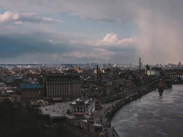 Tarihi Kenar Kiev Ukrayna Manzaralı — Stok fotoğraf